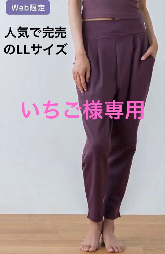 【SUKALA 】ダブルニットジョガーパンツ（ワイン・完売のLL）