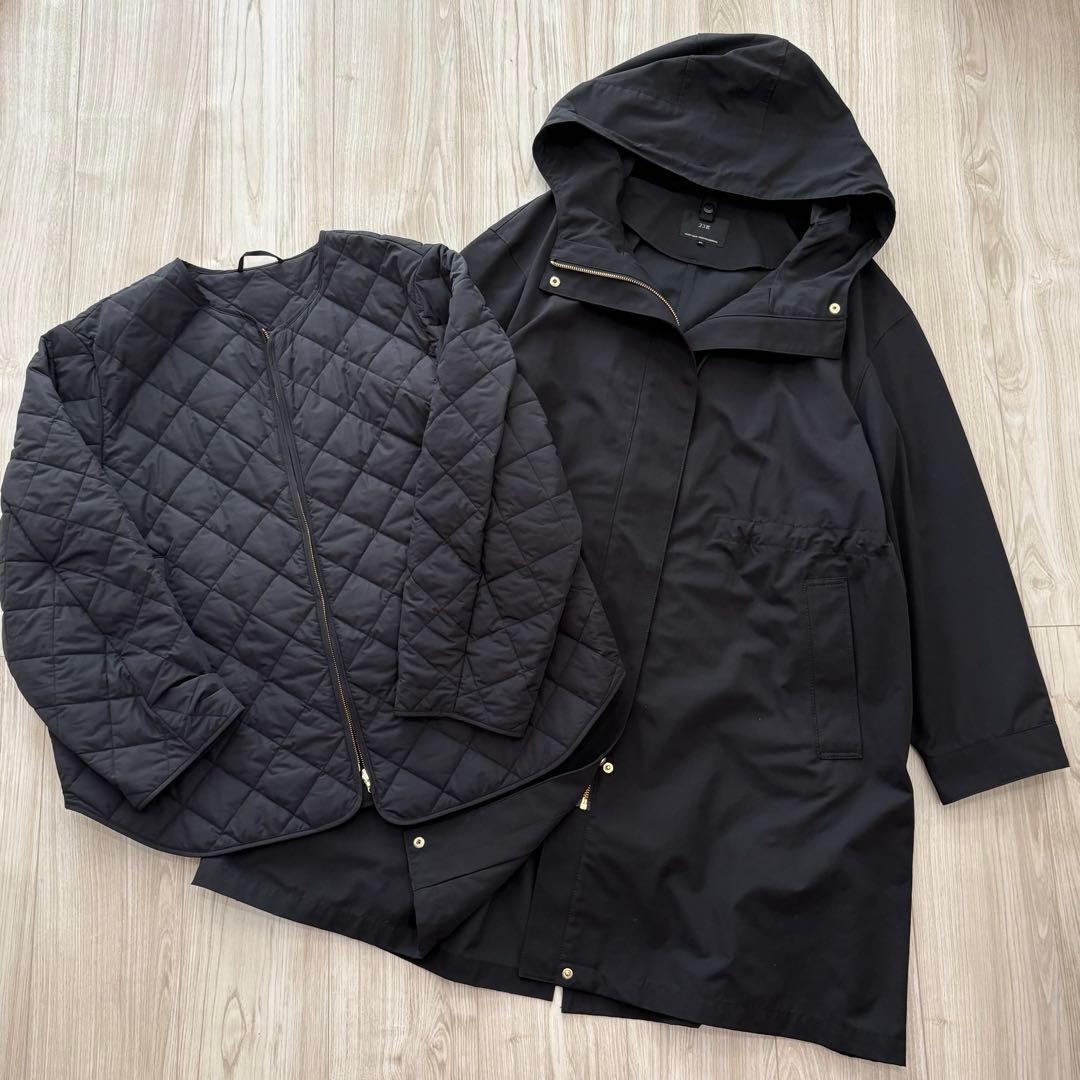 【美品】24AW 23区 マルチウェイアウター ブラック 44 XXL 洗える