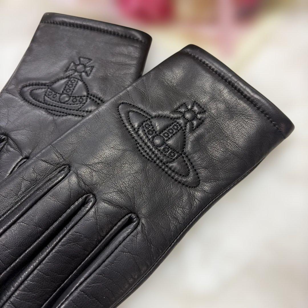未使用Vivienne Westwood ヴィヴィアン レザー グローブ オーブ