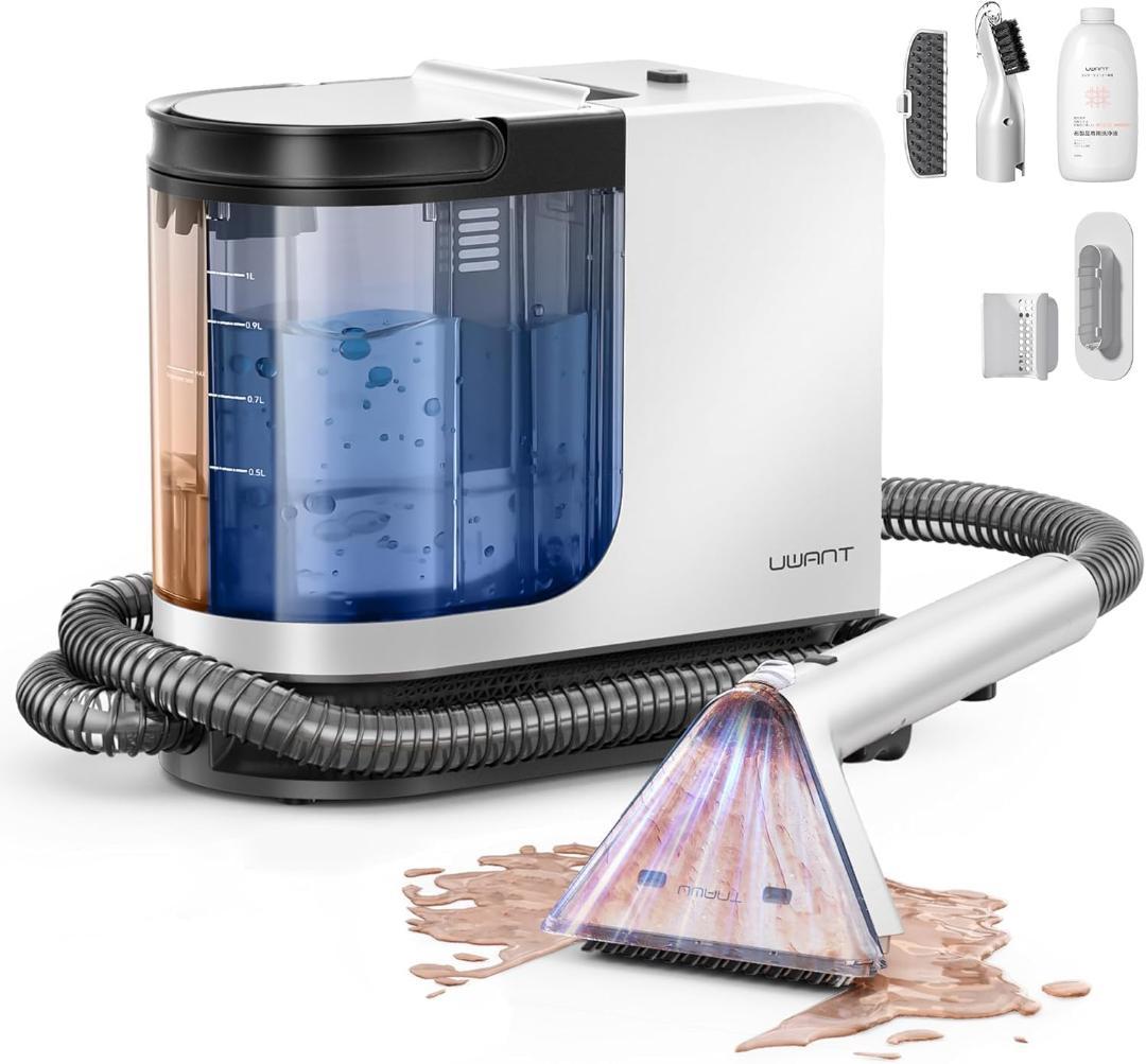 カーペットクリーナー カーペット洗浄機 12KPa 強力吸引力 大容量水タンク